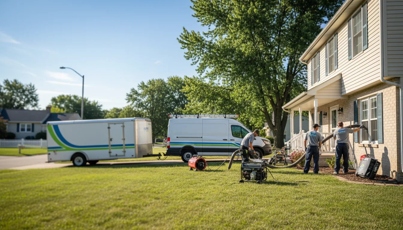 Flooded Basement Restoration And Cleanup With Repair in Colfax, IA near me